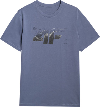 Koszulka męska 4F M2359 denim 4FWAW25TTSHM2359 32S