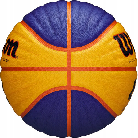Piłka do koszykówki koszykowa Wilson Fiba 3x3 replica RBR żółto-niebieska WTB1033XB
