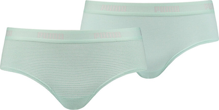 Bielizna damska Puma Metal Stripe Hipster 2P miętowa 907635 01