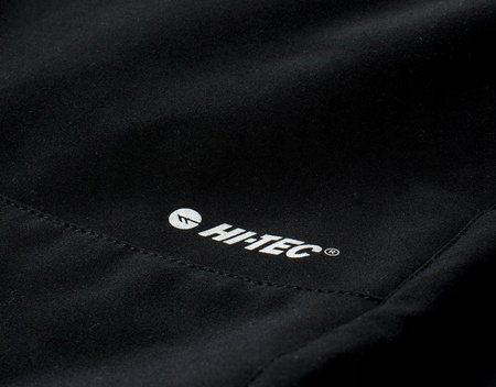 Męskie spodnie trekkingowe turystyczne softshellowe Hi-Tec Celio czarne XXL