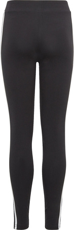 Legginsy dla dzieci adidas Essentials 3-Stripes Cotton Tights czarne IC3623