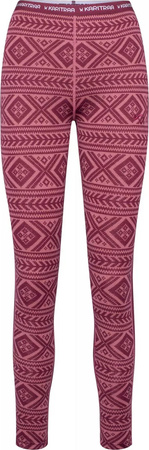 Damskie legginsy spodnie termoaktywne Kari traa Floke Pant różowe rozmiar S