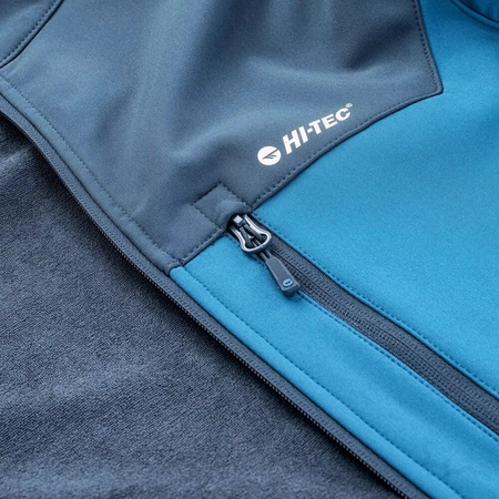 Męski kurtka przejściowa softshell Hi-tec Torel niebiesko-granatowa rozmiar XXL