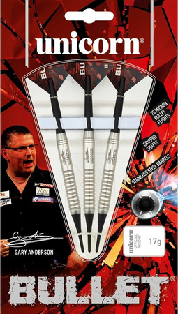 Rzutki soft tip Unicorn BULLET STAINLESS STEEL - Gary Anderson