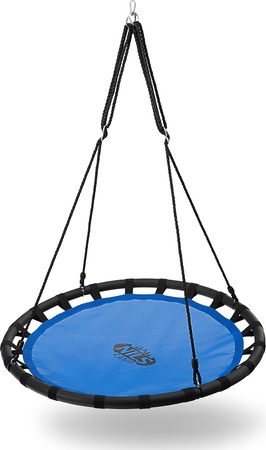 Bocianie gniazdo huśtawka Nils Camp NB5035 średnica 110 cm niebieska