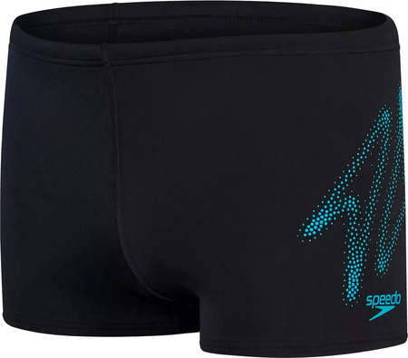 Męskie kąpielówki Speedo HYPERBOOM PLMT ASHT AM black/bolt rozmiar 32