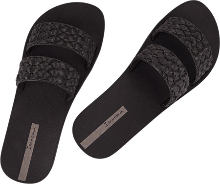 Klapki damskie Ipanema Renda II Fem czarne 83243-AS026