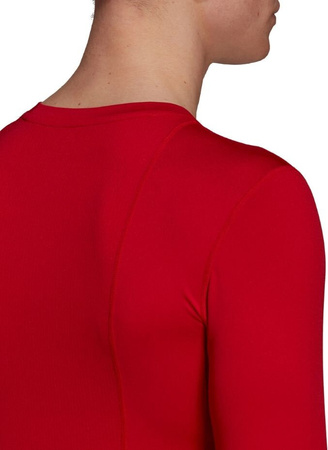 Koszulka męska adidas Compression Long Sleeve Tee czerwona GU7336