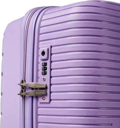 Walizka podróżna na kółkach twarda Iguana Cantabria II 97 lavender 97 litrów 75 x 48 x 30 cm
