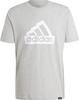 Koszulka męska adidas Modern Essentials Graphic szara IW2648