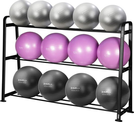 Zestaw 13 piłek treningowych YB02   stojak STR43 HMS