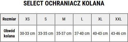 Ochraniacz kolana z otworem na rzepkę Select 6201