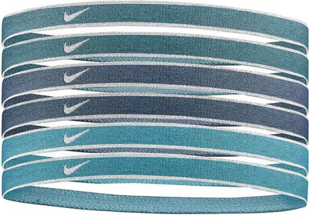 Opaski na włosy Nike Swoosh Sport metalic 6 szt. N1002008407OS
