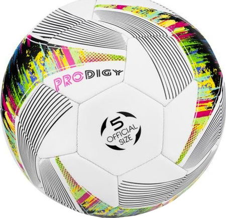 Piłka nożna Spokey Prodigy biało-kolorowa 925384