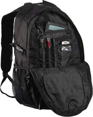 Plecak sportowy szkolny miejski Hi-tec Mandor 20l czarny