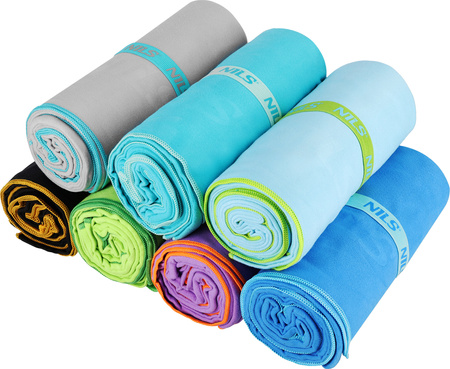 Ręcznik turystyczny z mikrofibry szybkoschnący Nils NCR12 zielony 80x100 cm