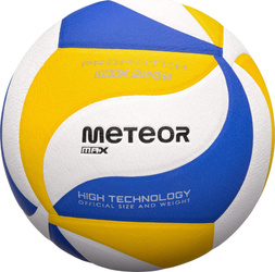 Piłka siatkowa Meteor Max 2000 niebiesko-żółto-biała 17409