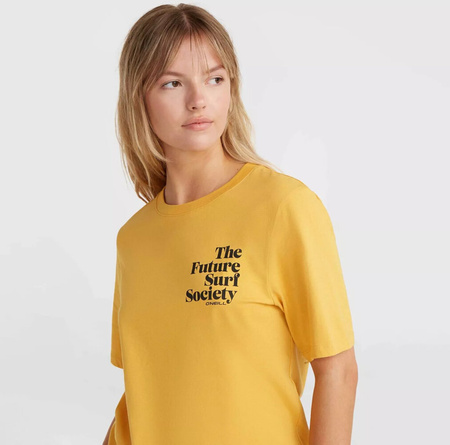 Damska koszulka z krótkim rękawem O'neill FUTURE SURF SOCIETY REGULAR T-SHIRT golden haze rozmiar M