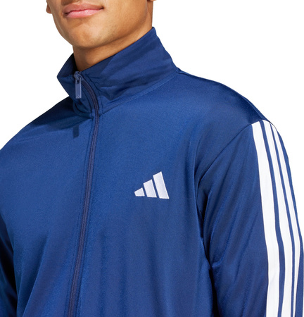 Dres męski adidas Sportswear Basic 3-Stripes niebieski JI8859