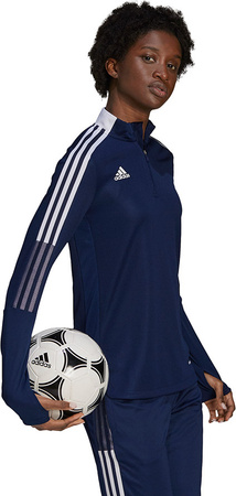 Bluza damska adidas Tiro 21 Training Top granatowa GK9660