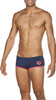Męskie kąpielówki Arena M ARENA ONE BIGLOGO LOW WAIST SHORT navy-fluo red rozmiar 1-65