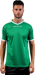Koszulka Givova Revolution Interlock zielono-biała MAC04 1303