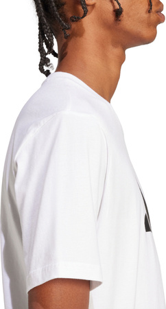 Koszulka męska adidas 3Bar Tee biała JD4913