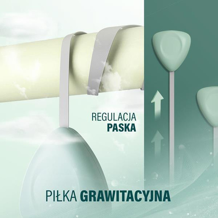 Hula hop z magnesami obciążnikiem licznikiem zielony HMS HHM14