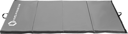 Materac gimnastyczny składany HMS Premium MGS01 2400x1200 mm szary