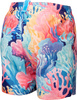Dziecięce Szorty Boy's Arena Water Prints Beach Boxer Ao  racing red/bright white rozmiar 8-9
