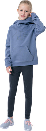 Bluza dla dziewczynki 4F niebieska HJZ22 JBLD002 32S