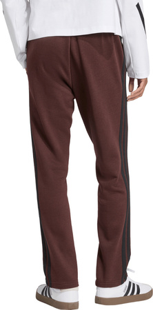 Spodnie męskie adidas Essentials 3-Stripes Fleece brązowe JX0713