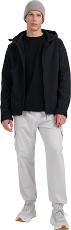 Kurtka męska softshell 4F M362 czarna 4FWAW25TSOFM362 20S