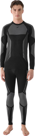 Legginsy bielizna termoaktywna męskie 4F M166 czarno-szare 4FWAW24USEAM166 20S
