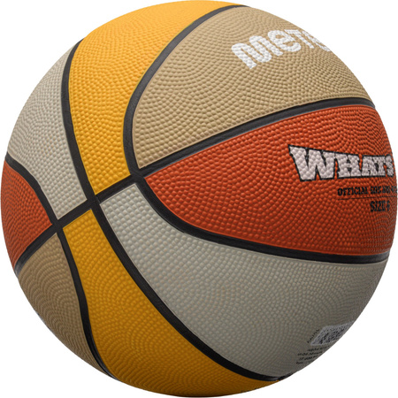Piłka do koszykówki koszykowa Meteor What's Up pomarańczowo-beżowa 16799