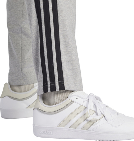 Spodnie męskie adidas Essentials 3-Stripes Single Jersey szare JE6428
