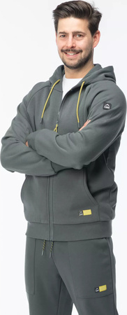 Męska bluza z kapturem rozpinana mikropolar bawełniana Elbrus Frane rozmiar XL