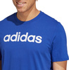 Koszulka męska adidas Essentials Single Jersey Linear Embroidered Logo niebieska IC9279