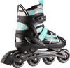 Łyżworolki z wymienną płozą hokejową 2w1 łyżwy rolki Nils Extreme NH18366a rozmiar M (35-38) czarno-turkusowe