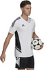Koszulka męska adidas Condivo 22 Jersey V-neck biało-czarna HA6290