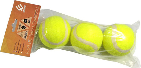 Piłka do tenisa ziemnego Enero 3 sztuki żółte 334735