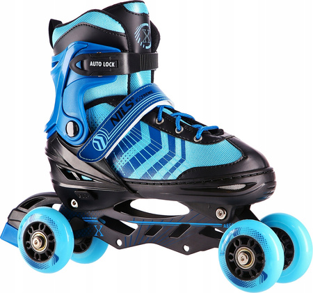 Łyżworolki, wrotki, łyżwy hokejowe, wrotko-rolki 4w1 Nils Extreme NH18192a rozmiar M 34-38