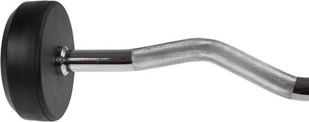 Sztanga/gryf stały łamany gumowany HMS GSL-30 30 kg