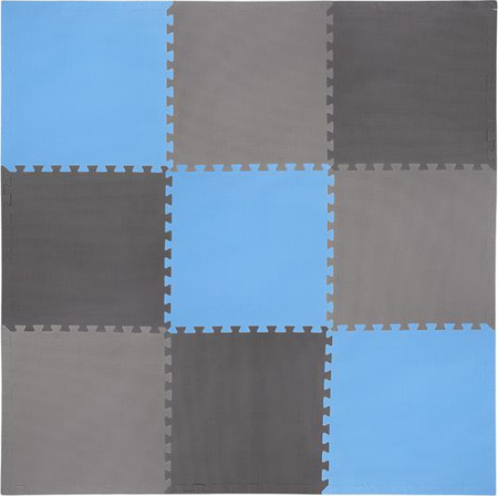 Mata puzzle multipack 9 elementów 10 mm One Fitness MP10 niebiesko-szara