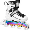 Łyżworolki, wrotki, łyżwy hokejowe, wrotko-rolki świecące LED z wymienną płozą 4w1 Nils Extreme NH10905 rozmiar L 39-42