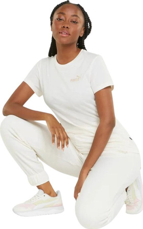 Koszulka damska Puma ESS Embroidery Tee kremowa 848331 99