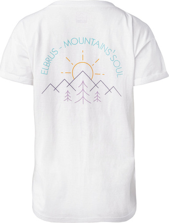 Damska koszulka z krótkim rękawem Elbrus Mette Wo's biały rozmiar S