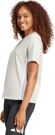 Koszulka damska adidas Essentials 3-Stripes Cotton szara JE1237