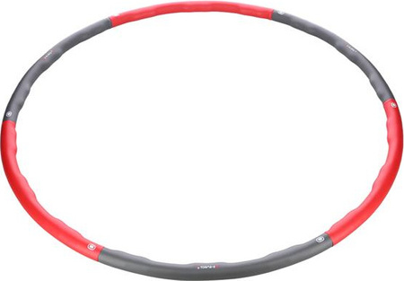 Hula-Hop z masażem HMS HHP002 1.2 kg czerwono-szary 100 cm