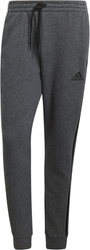 Spodnie męskie adidas Essentials Tapered Cuff 3 Stripes ciemnoszare GK8826